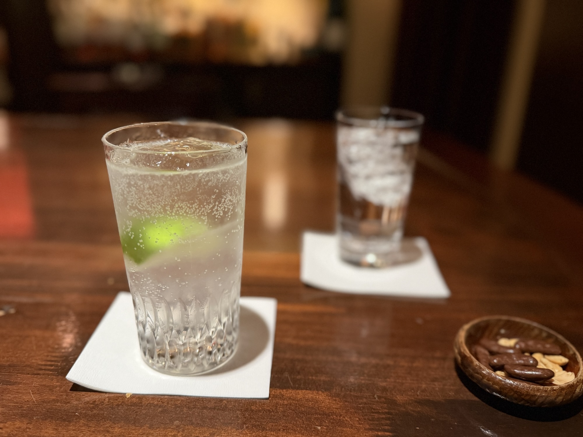 京都のバーK6のジントニック